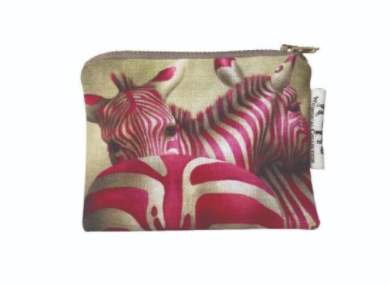 Pink Zebra Coin Purse