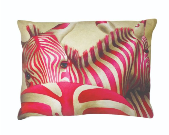 Pink Zebra Pillow Cover