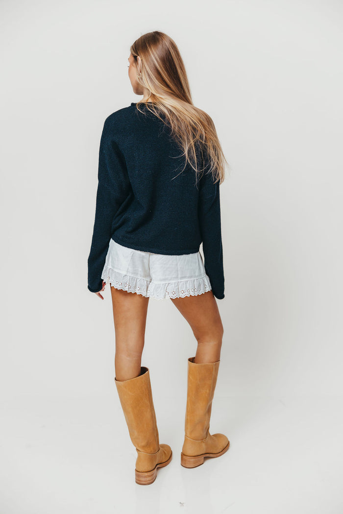 Piper Cardigan Top in Midnight