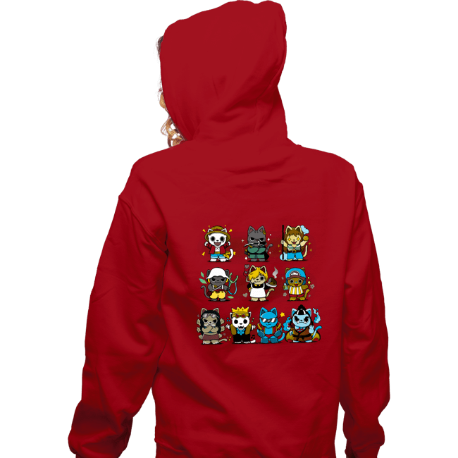 Zippered Hoodies, Unisex / Small / Red