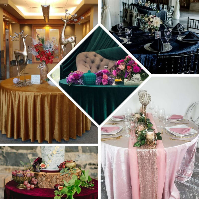 Elegant table setups with floral arrangements and decorative elements in various styles.