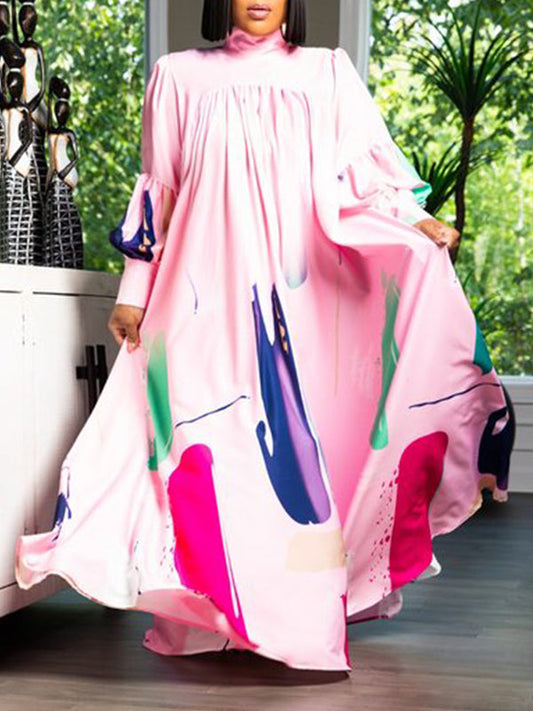 Printed Maxi Dress--Clearance