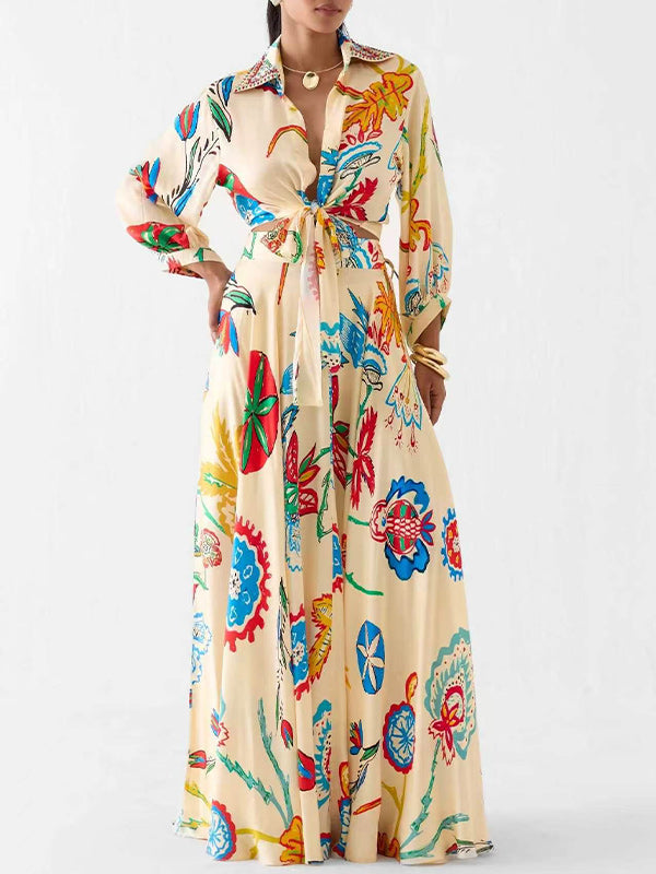 Printed Shirt & Skirt Set