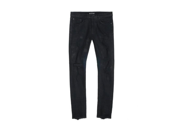 Purple Brand P001 Black Oil Spill Jean
