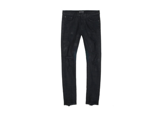 Purple Brand P001 Black Oil Spill Jean