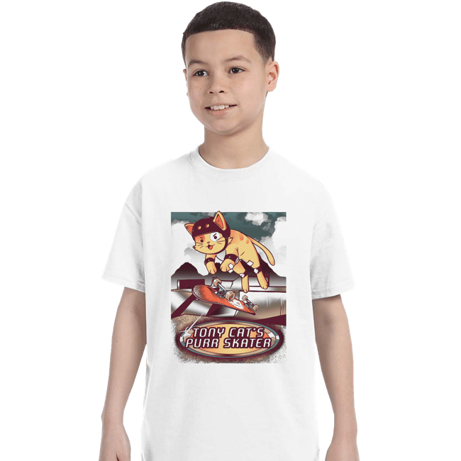 Secret_Shirts T-Shirts, Youth / XS / White Purr Skater