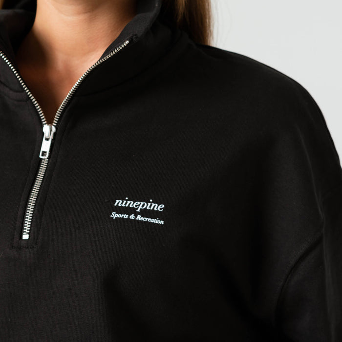 Quarter-Zip Relaxed Sweater - Ninepine