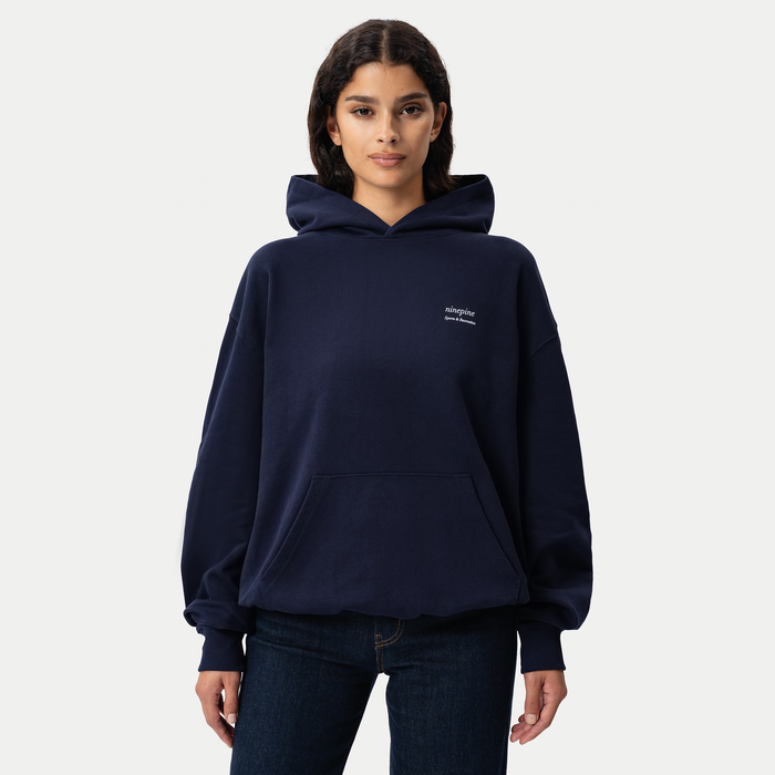 Relaxed Serif Hoodie - Unlisted - Ninepine