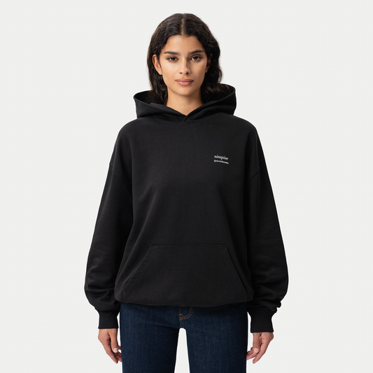 Relaxed Serif Hoodie - Unlisted - Ninepine