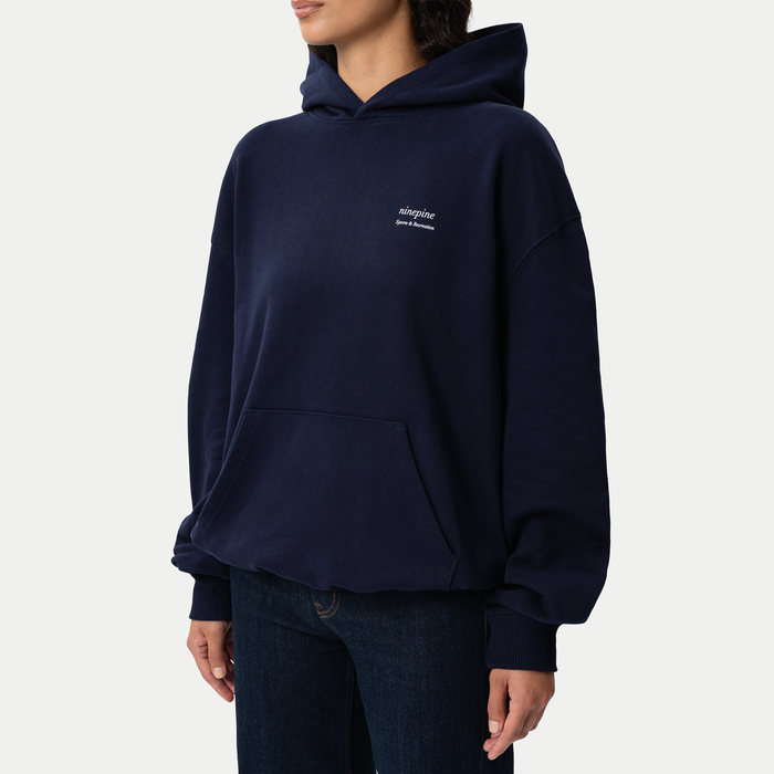 Relaxed Serif Hoodie - Ninepine
