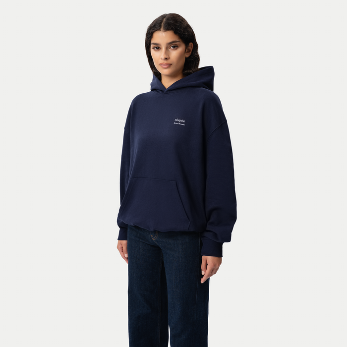 Relaxed Serif Hoodie - Ninepine