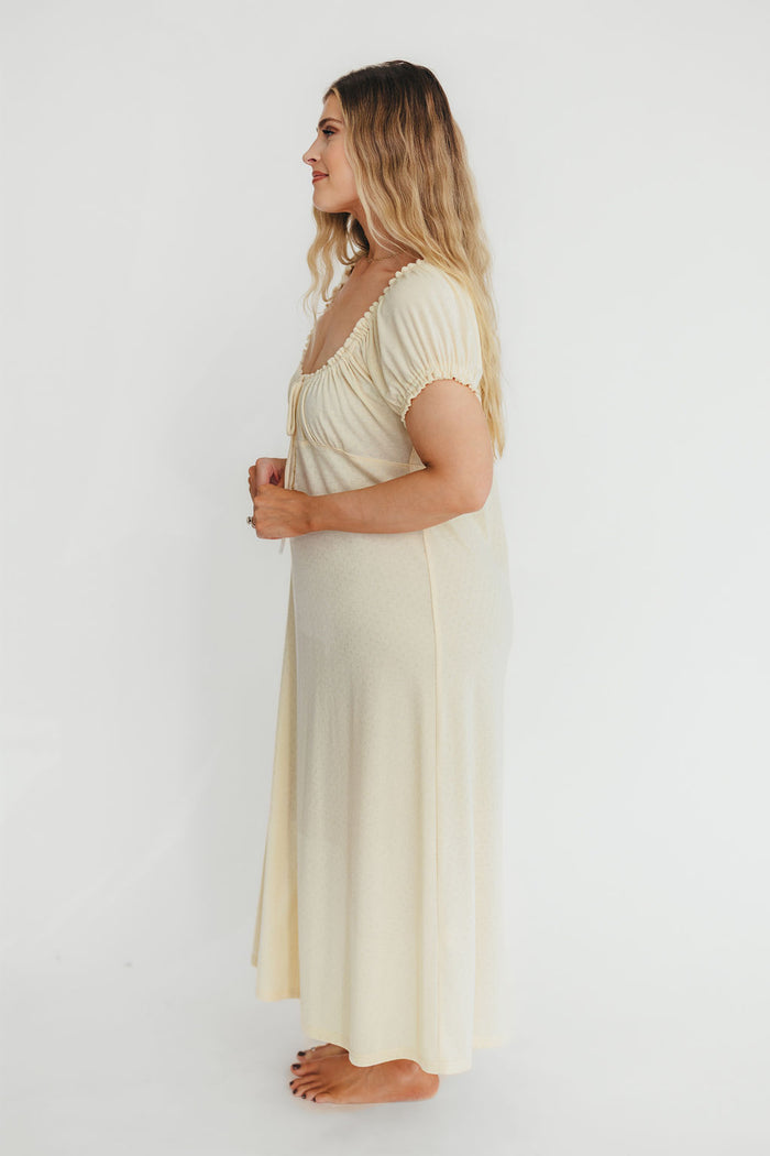 Remi Maxi Dress in Custard