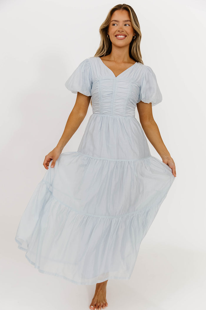 Renee Maxi Dress in Pale Blue