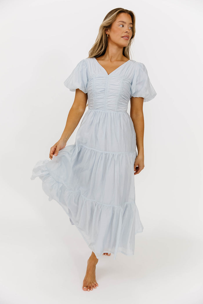 Renee Maxi Dress in Pale Blue