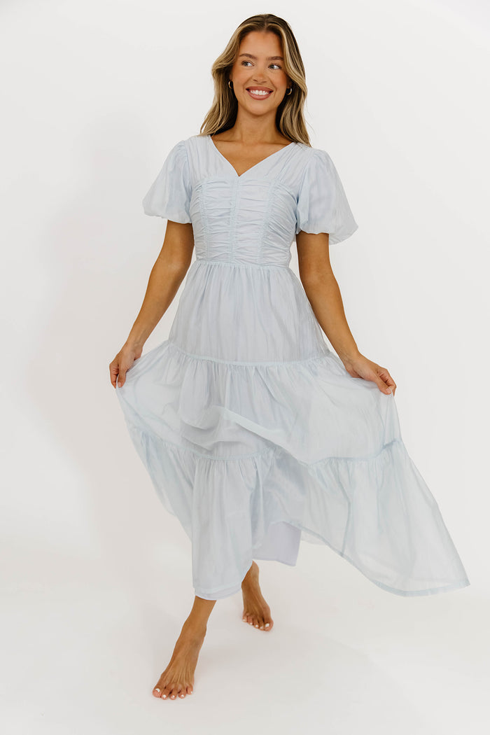 Renee Maxi Dress in Pale Blue