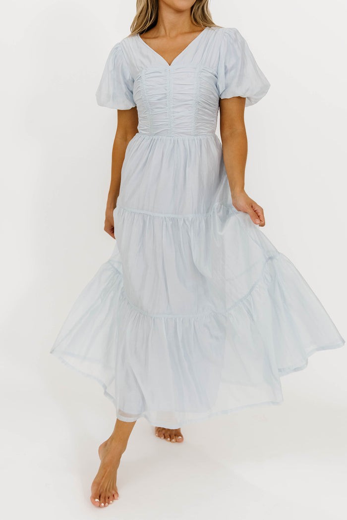 Renee Maxi Dress in Pale Blue