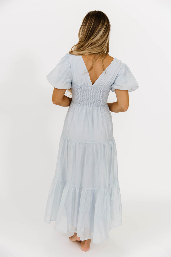 Renee Maxi Dress in Pale Blue