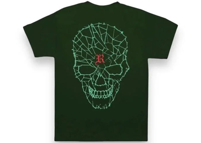 Revenge Lightning Spider T-shirt Green