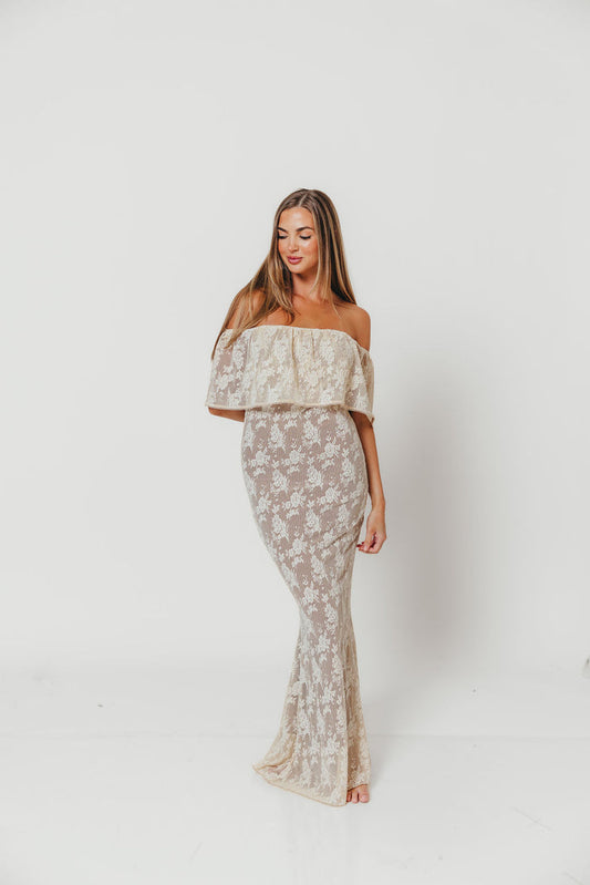 Reverie Maxi Dress in Vintage Style Lace