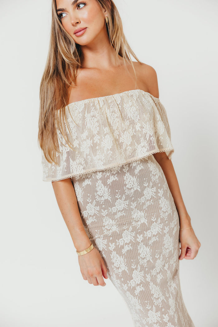 Reverie Maxi Dress in Vintage Style Lace