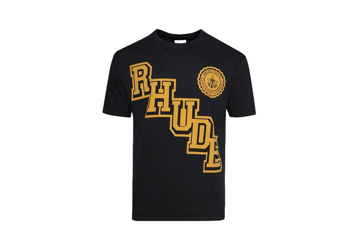 Rhude Collegiate Crest Tee Vintge Black