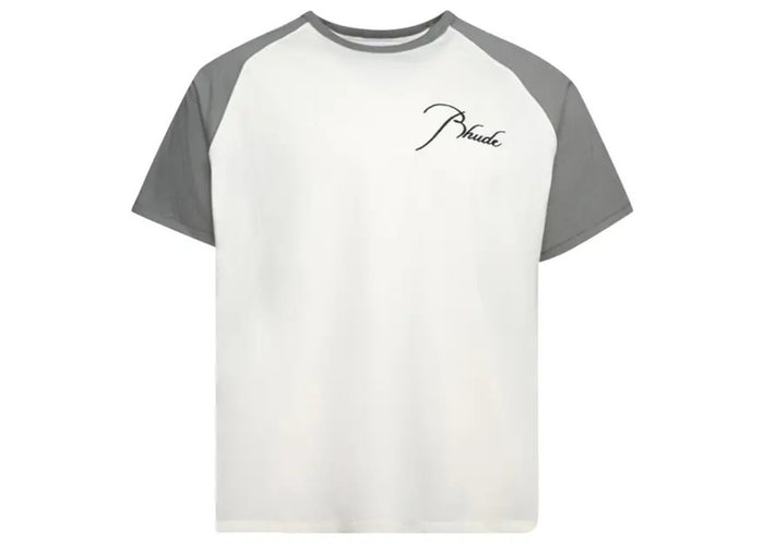 Rhude Raglan Tee White/Elephant