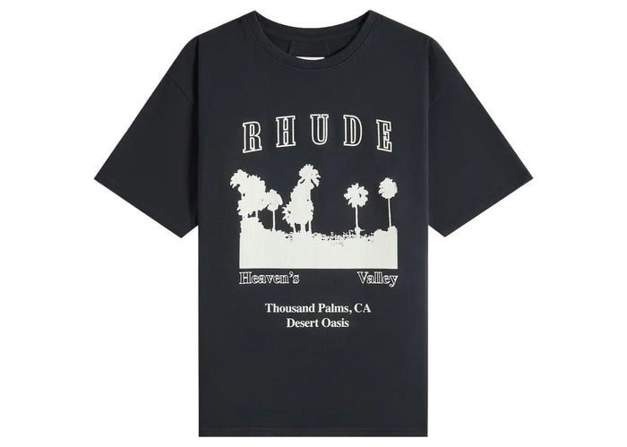Rhude Thousand Palms Tee Vintage Black/White