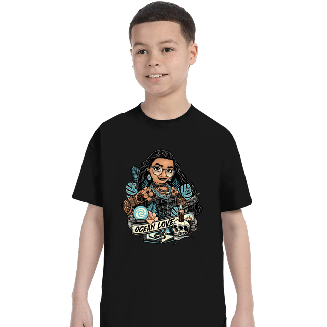 Daily_Deal_Shirts T-Shirts, Youth / XS / Black Rocker Moana