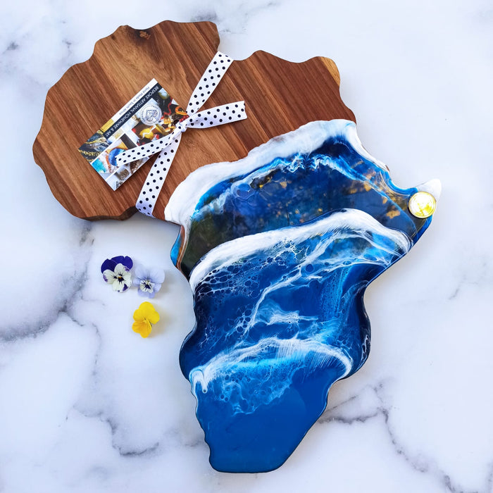 Ruby Tuesday Resin Kiaat Africa Ocean Serving Board