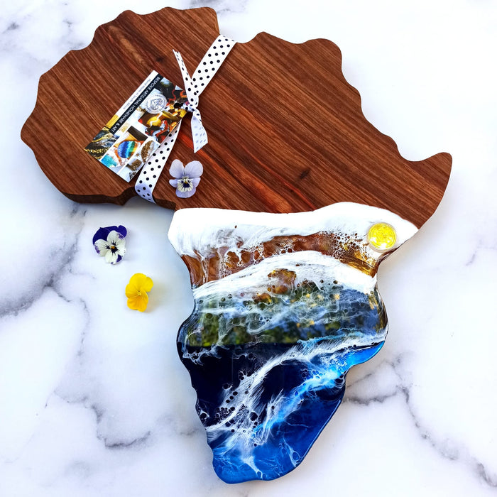 Ruby Tuesday Resin Kiaat Africa Ocean Serving Board
