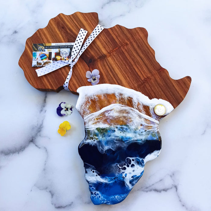 Ruby Tuesday Resin Kiaat Africa Ocean Serving Board