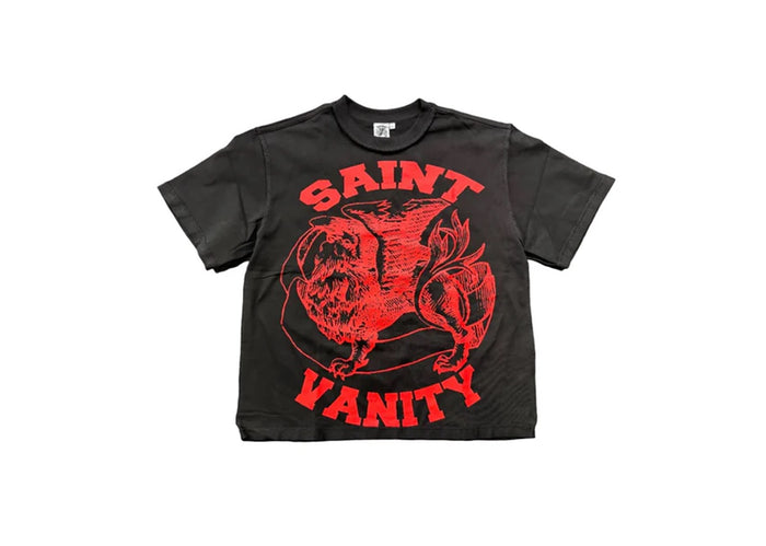 Saint Vanity Griffin Black Red T-Shirt