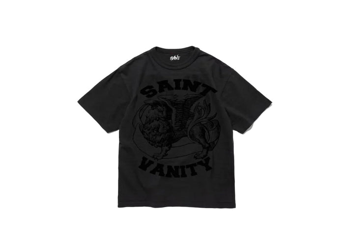 Saint Vanity Griffin Monochromatic Black T-Shirt