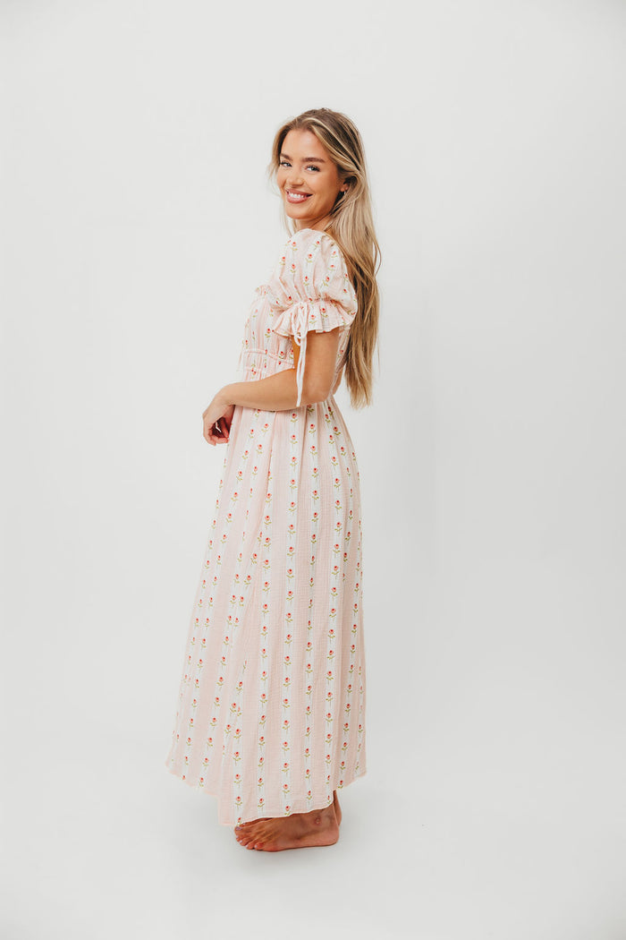 Savanna 100% Cotton Dress in Pink Rose - Bump Friendly & Inclusive Sizing