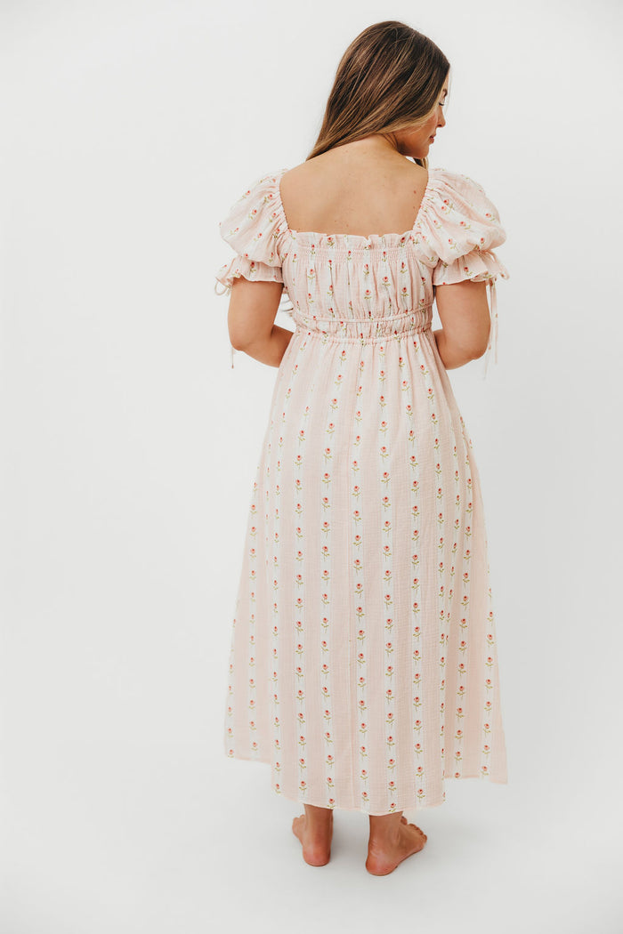 Savanna 100% Cotton Dress in Pink Rose - Bump Friendly & Inclusive Sizing