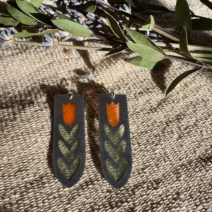Scandi // Stained Glass Resin Earrings