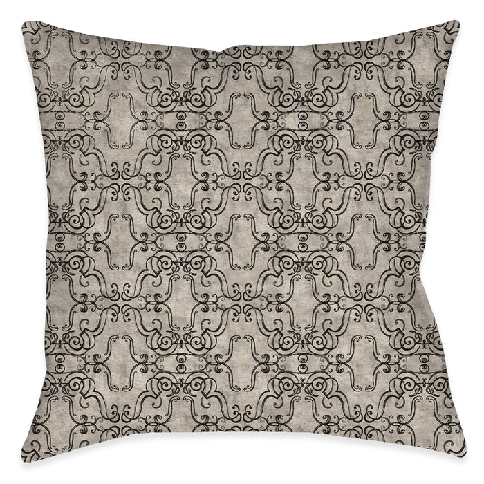 Scrollwork I Outdoor Decorative Pillow