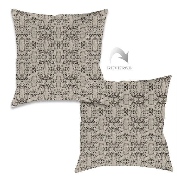 Scrollwork I Outdoor Decorative Pillow