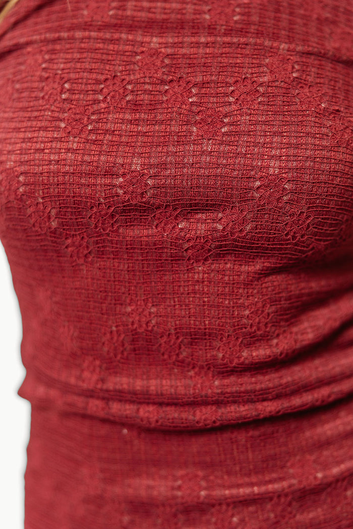 Seraphine Lace Maxi Dress in Wine - Bump Friendly (Size Up for Bump) & Inclusive Sizing *9/11 PRE-ORDER*