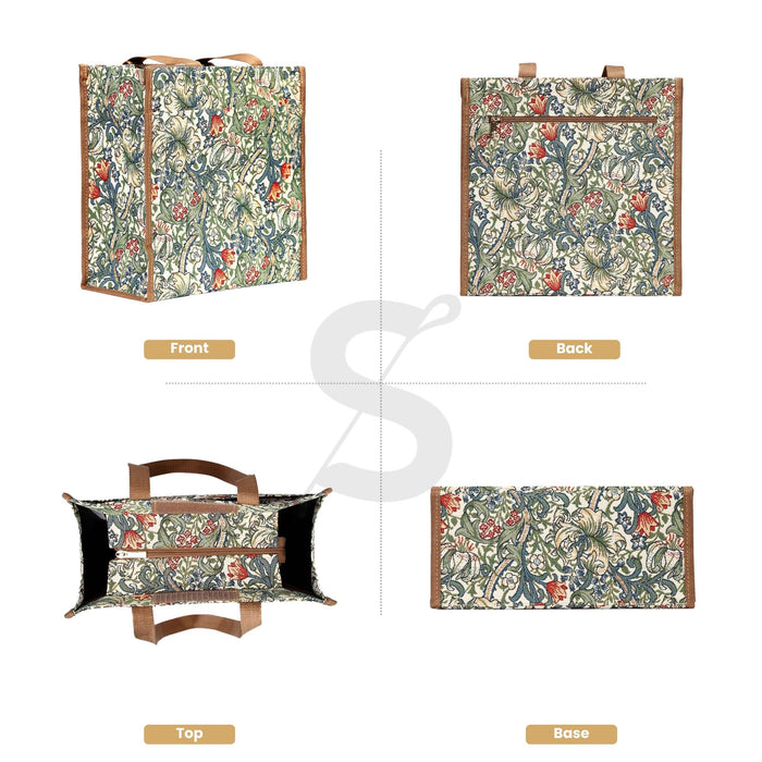 SHOP-GLILY | WILLIAM MORRIS GOLDEN LILY SHOPPER BAG