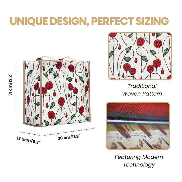 SHOP-RMSP | RENNIE MACKINTOSH SIMPLE ROSE SHOPPER BAG