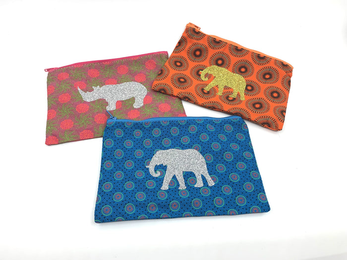 Shweshwe Zip Pouch