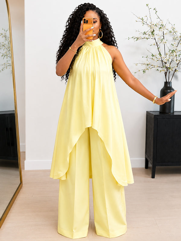 Sleeveless Tunic Top & Pants Set