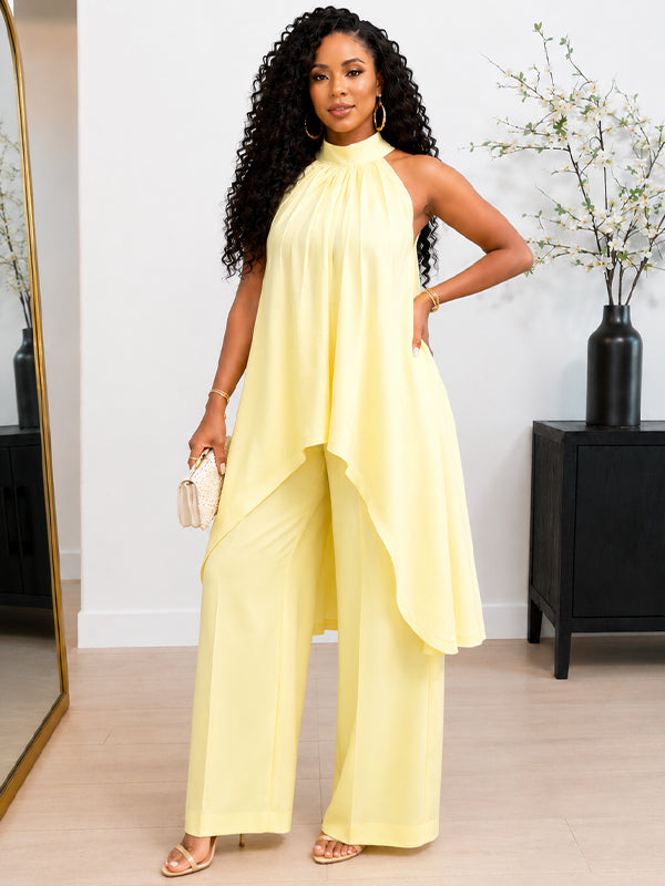 Sleeveless Tunic Top & Pants Set