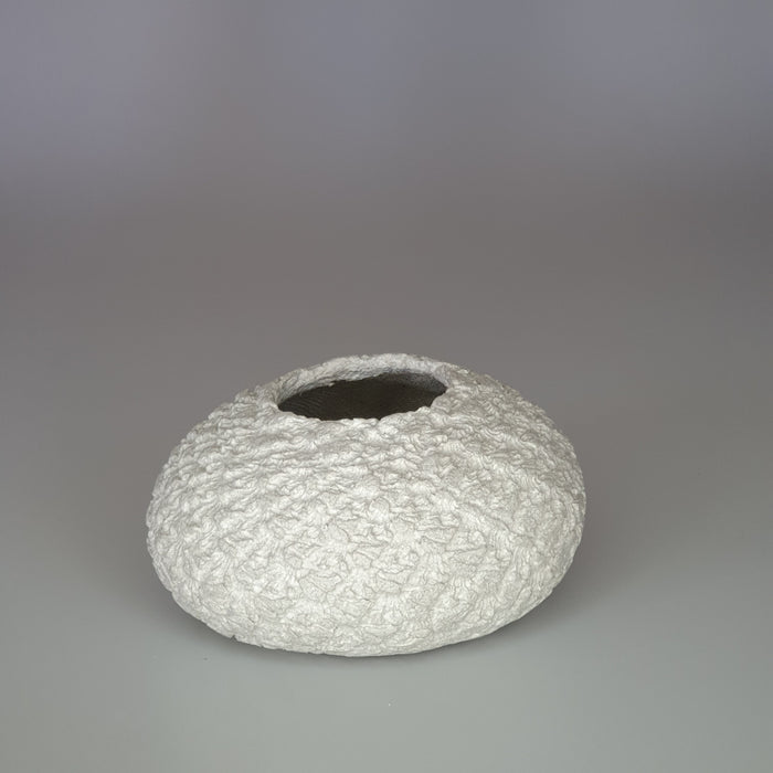 Small Natural Fiber Pebble Vessel