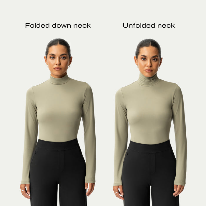 Soft Turtleneck Long-sleeve - Ninepine