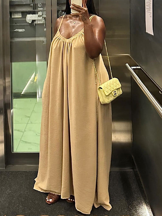 Solid Cami Maxi Dress