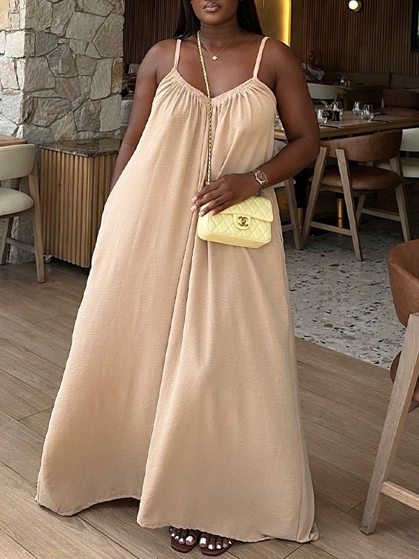 Solid Cami Maxi Dress