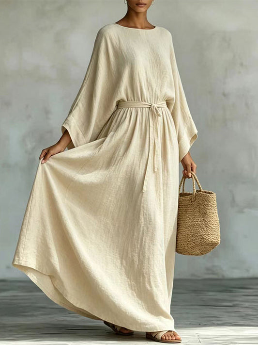 Solid Tied Maxi Dress