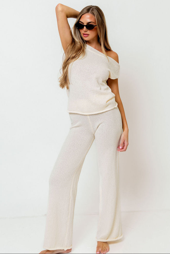 Sonora Knit Set in Cream